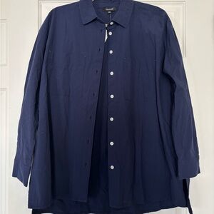 Madewell Navy Button-Up Shirt